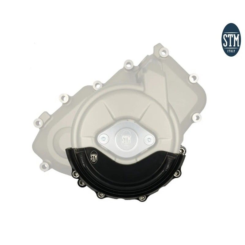 Tapa del alternador STM Negro - Ducati Panigale V4 - motoscamaralweb.com