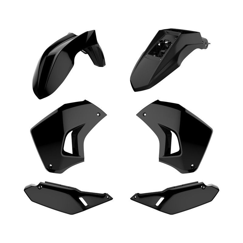 Kit de plástica POLISPORT negro - Kawasaki KLR650 - motoscamaralweb.com