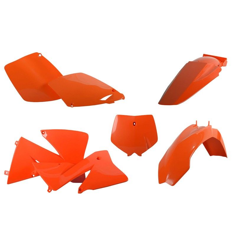 Kit de plásticos POLISPORT naranja - KTM EXC/EXC-F - motoscamaralweb.com