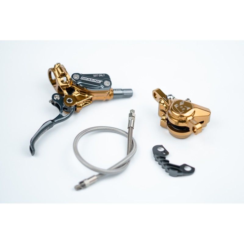 Kit completo de frenos BRAKING Incas 2.0 Ø5mm - Latiguillos kevlar y acero trenzado - motoscamaralweb.com