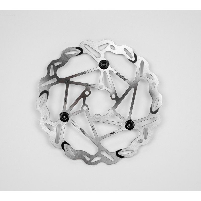 Disco de freno bici BRAKING S3 Batfly ondulado semi-flotante Ø160mm IS - motoscamaralweb.com