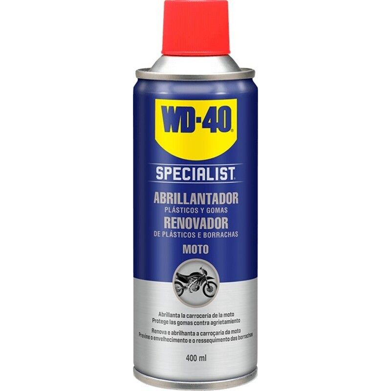 Spray abrillantador para plásticos WD-40 de silicona 400ml - motoscamaralweb.com