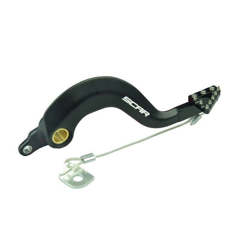 Pedal de freno trasero SCAR - Negro - motoscamaralweb.com