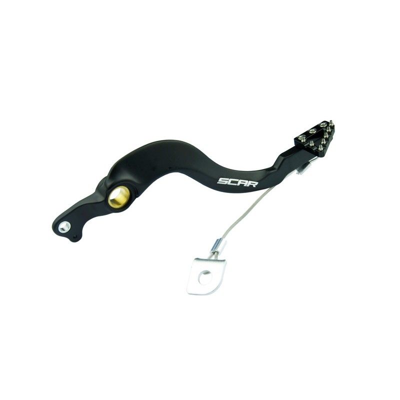 Pedal de freno trasero SCAR - Negro - motoscamaralweb.com