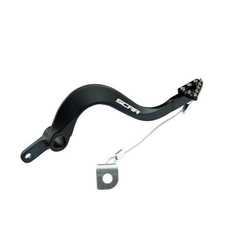 Pedal de freno trasero SCAR - Negro - motoscamaralweb.com