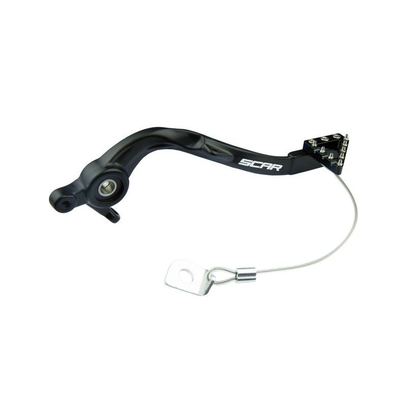 Pedal de freno trasero SCAR - Negro - motoscamaralweb.com