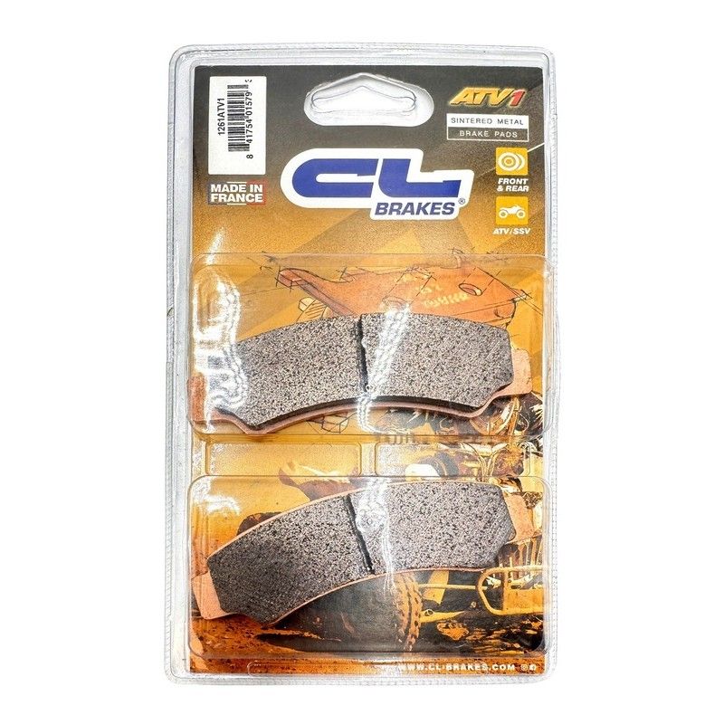 Pastillas de freno CL BRAKES ATV sinterizadas - 1261ATV1 - motoscamaralweb.com