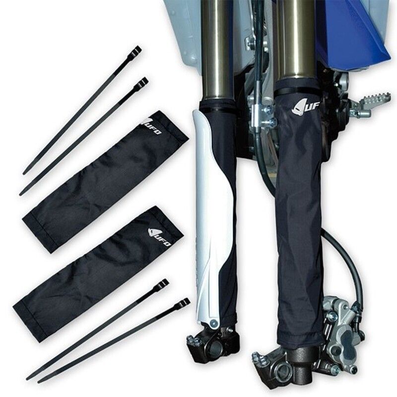 Protector de horquilla UFO negro 370mm AC02107-K - motoscamaralweb.com