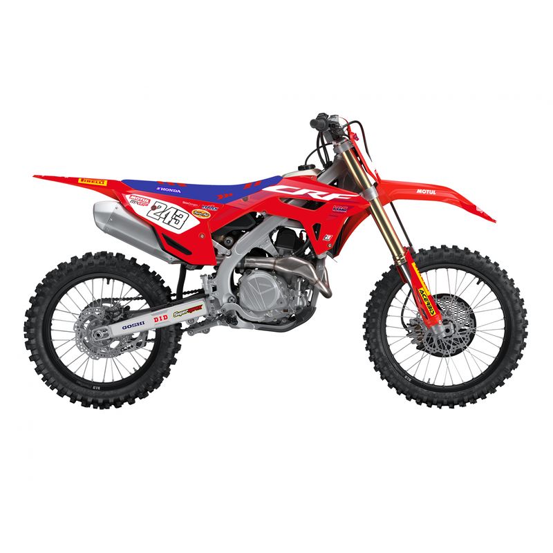 Kit adhesivos + funda de asiento BLACKBIRD Replica Team HRC 50th Annivresary Honda - motoscamaralweb.com