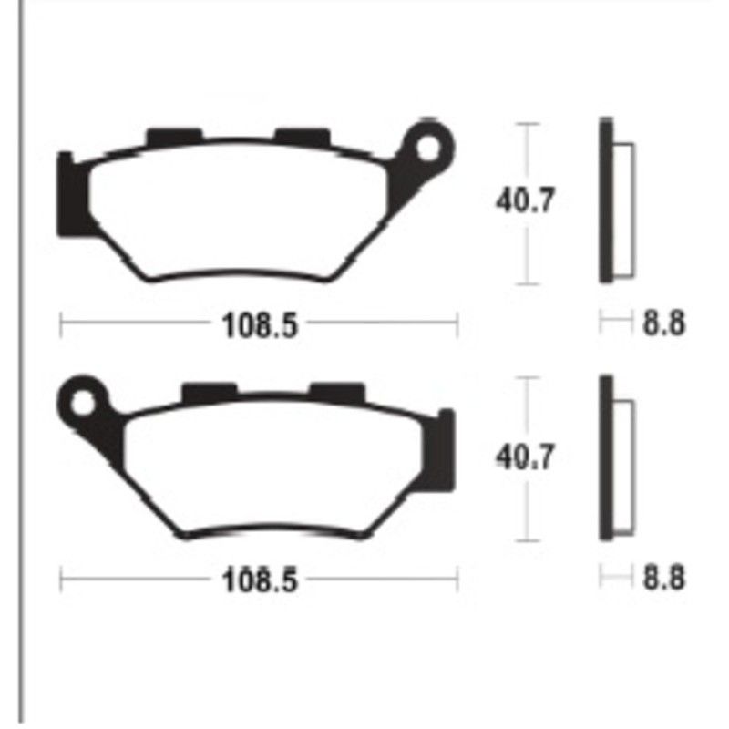 Pastillas de freno TECNIUM Supersport sinterizadas - MF483 - motoscamaralweb.com