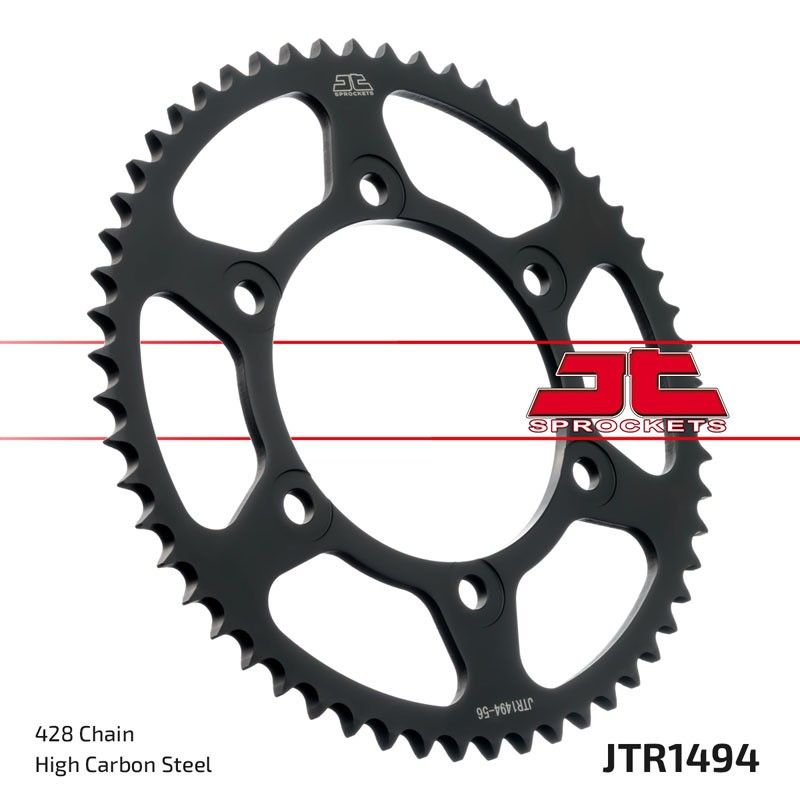 Corona JT SPROCKETS acero estándar 1494 - 428 - motoscamaralweb.com