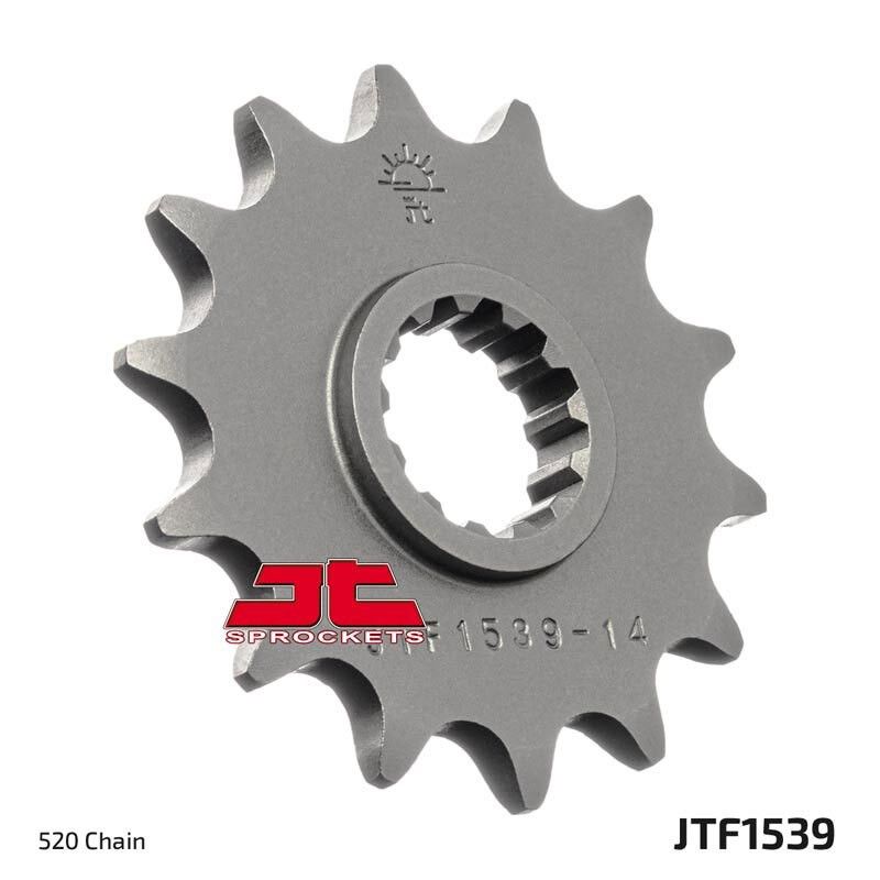 Piñón con goma anti-ruido JT SPROCKETS acero 1539 - 520 - motoscamaralweb.com