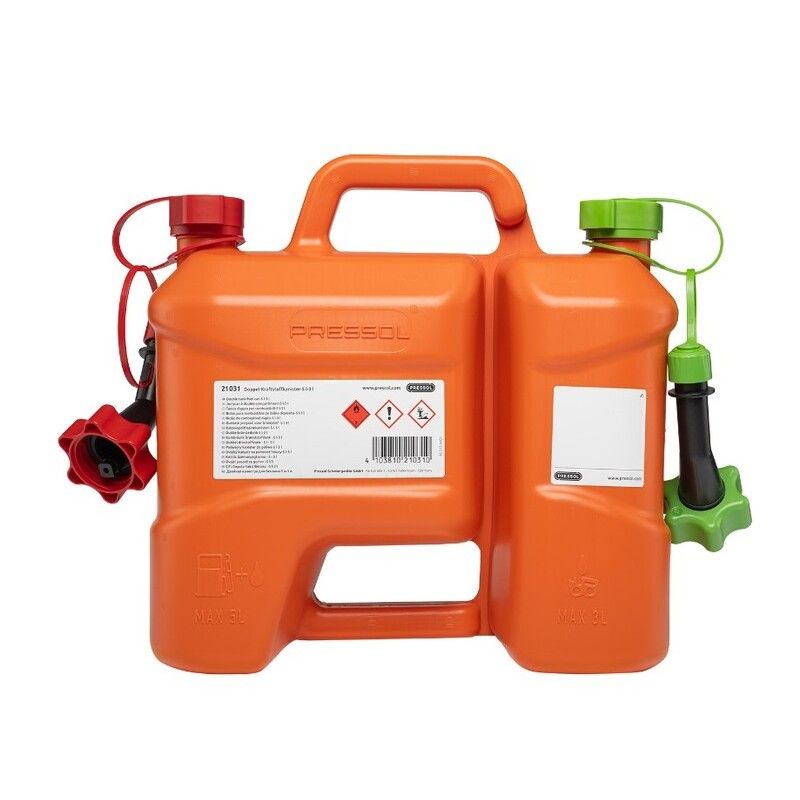 Bidón combinado para combustible PRESSOL 5L + 3L - motoscamaralweb.com