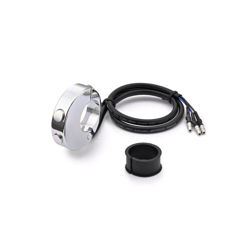 Botonera DAYTONA CNC 2 botones para velocímetro Velona - Cromo - motoscamaralweb.com