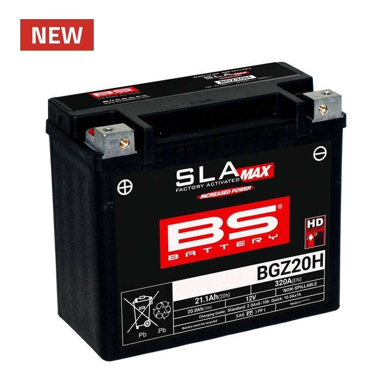 Batería BS BATTERY SLA Max sin mantenimiento activada en fábrica - BGZ20H - motoscamaralweb.com