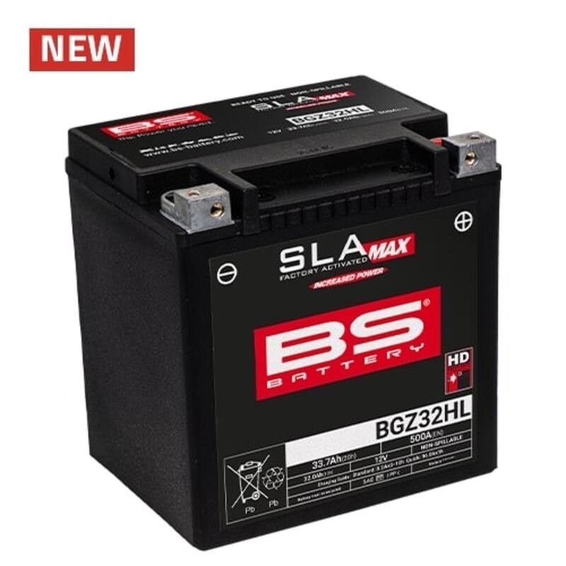 Batería BS BATTERY SLA Max sin mantenimiento activada en fábrica - BGZ32HL - motoscamaralweb.com