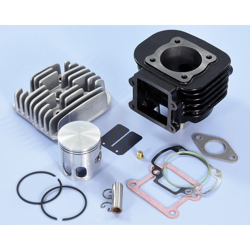 Kit de cilindro completo POLINI hierro Ø47mm (bulón Ø12mm) - Yamaha / Minarelli - motoscamaralweb.com