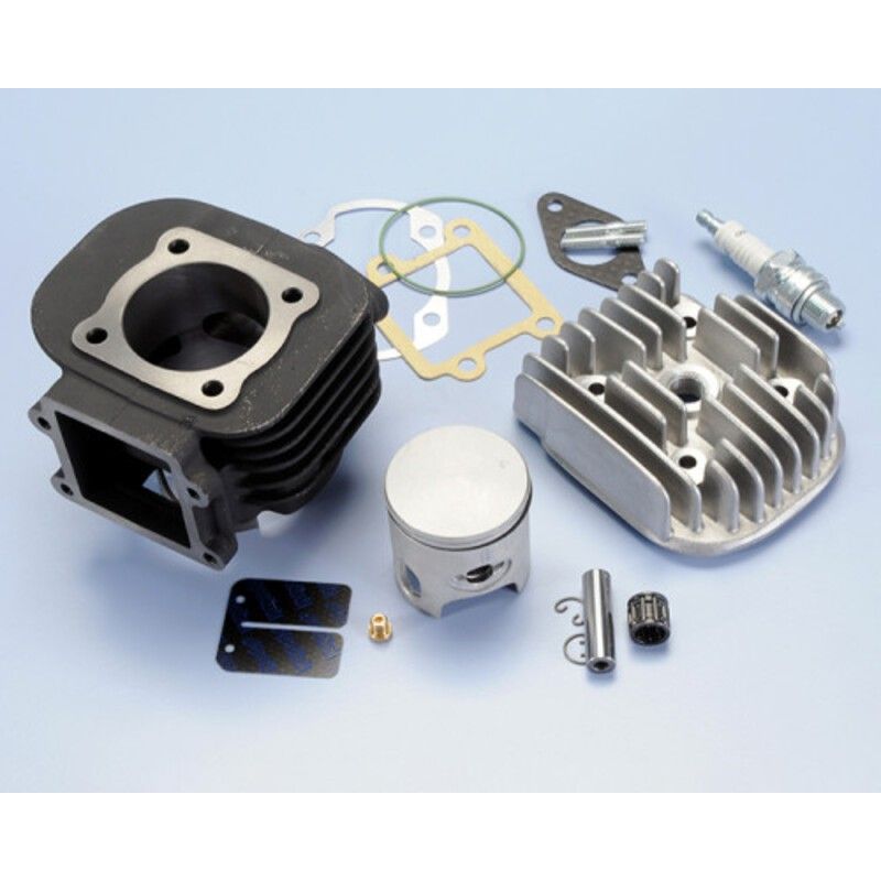 Kit de cilindro completo POLINI Racing hierro Ø47mm (bulón Ø12mm) - Yamaha / Minarelli - motoscamaralweb.com