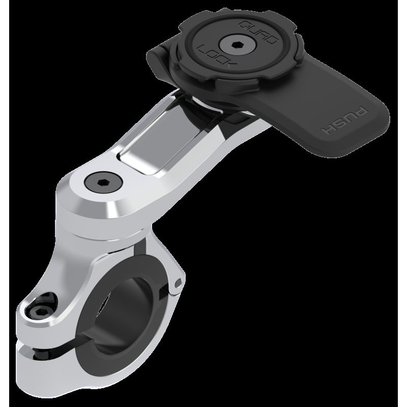 Soporte de smartphone para manillar QUAD LOCK Pro Chrome - motoscamaralweb.com