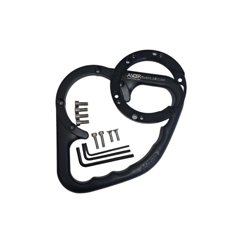 Asidero para depósito de gasolina A-SIDER - Negro - motoscamaralweb.com