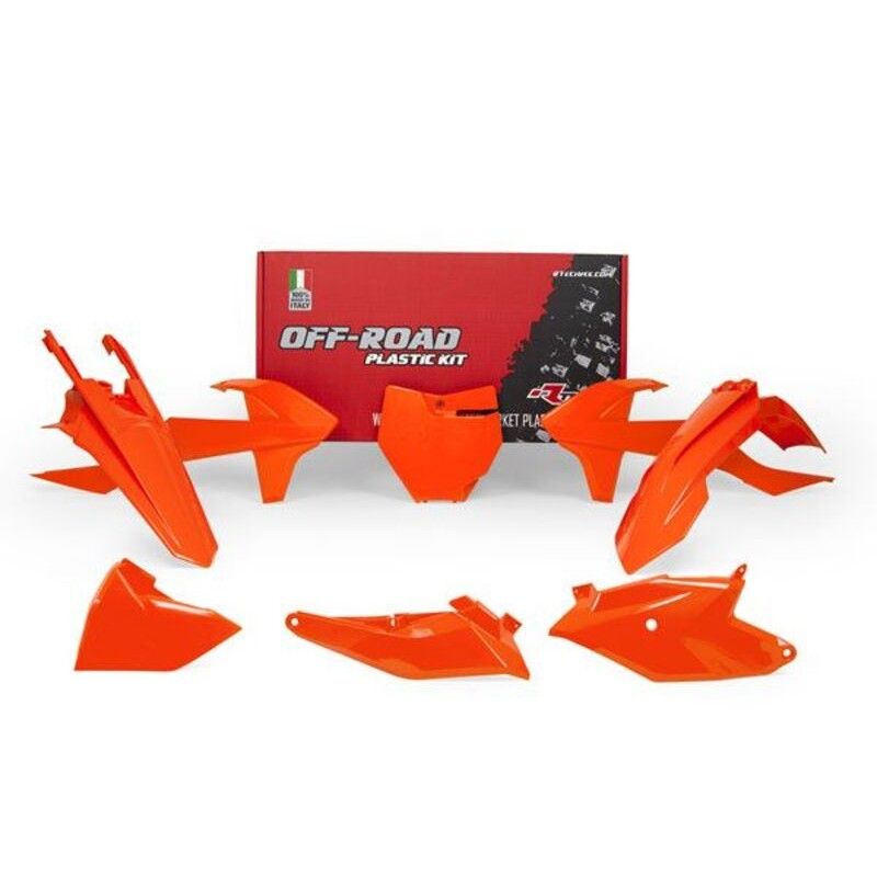 Kit de plástica RACETECH (6 piezas ) - Naranja - motoscamaralweb.com