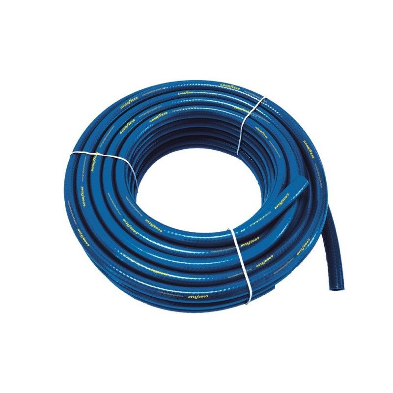 MANGUERA REFORZADA GOODYEAR ANTI UV 3CAPAS 1/2'X1.25CM + 3 CONECT PIST