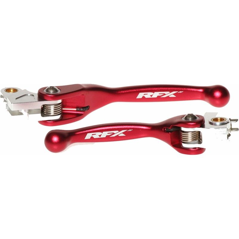 Juego de manetas flexibles forjadas RFX (rojo) - motoscamaralweb.com
