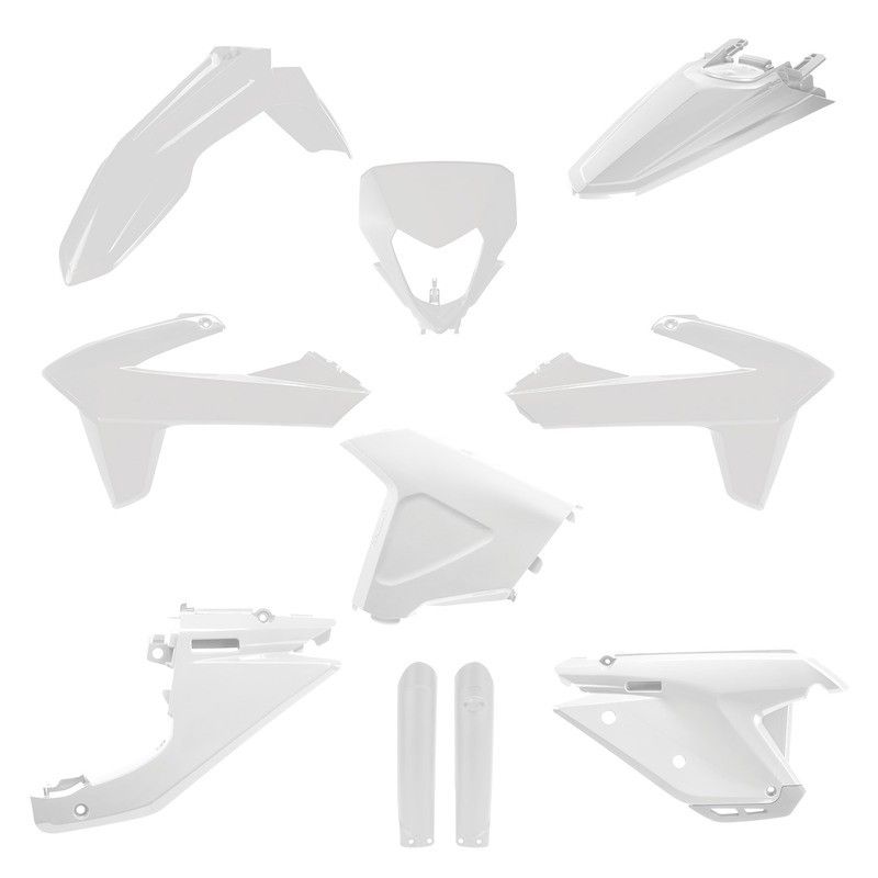 Kit de plástica POLISPORT - Blanco - motoscamaralweb.com