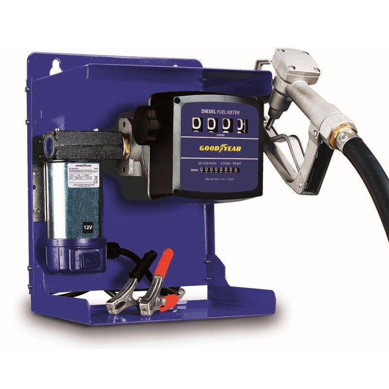 KIT BOMBA GOODYEAR GY 12051FP 50H 12V 4M C/SOPORTE Y CONTADOR- motosca