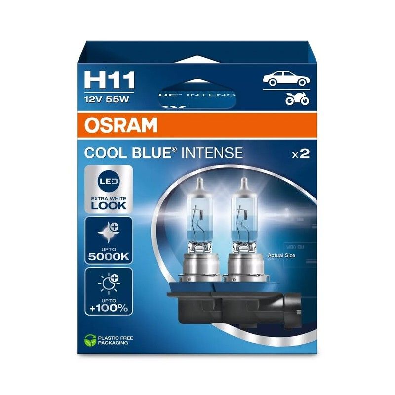 Lámpara OSRAM Cool Blue Intense H2 12V / 55W - 2 uds - motoscamaralweb.com