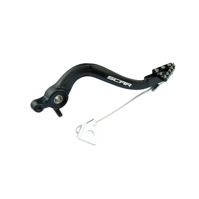 Pedal de freno trasero SCAR - Negro - motoscamaralweb.com