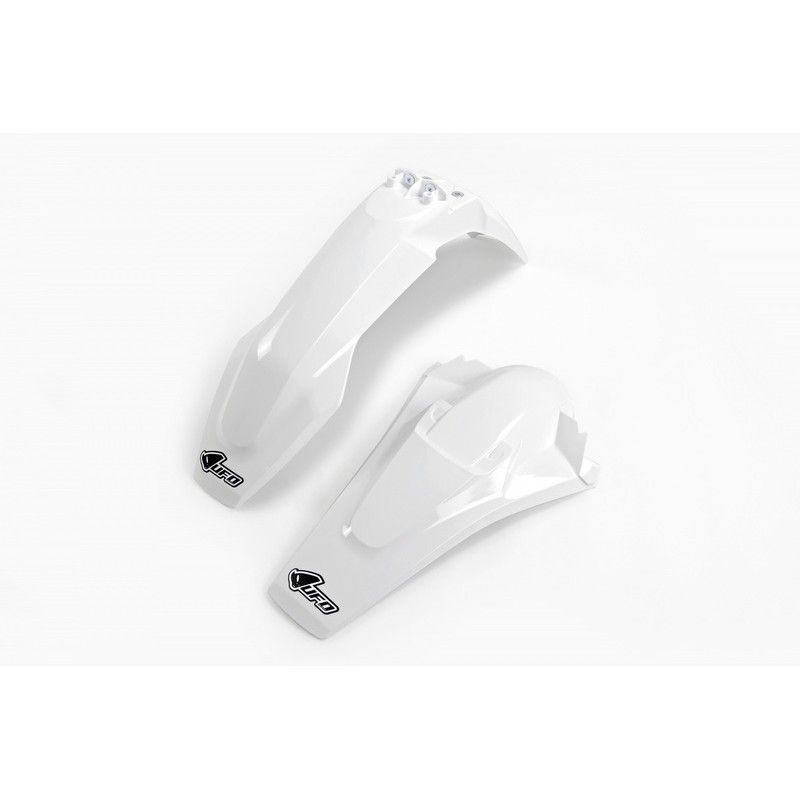 Kit guardabarros delantero &amp;amp; Trasero UFO OEM Color blanco Husqvarna - motoscamaralweb.com