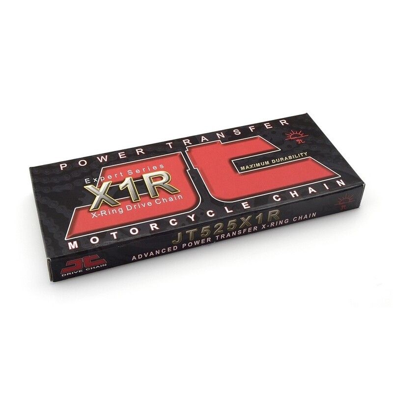 Cadena JT 525X1R3 con 112 eslabones negro - motoscamaralweb.com