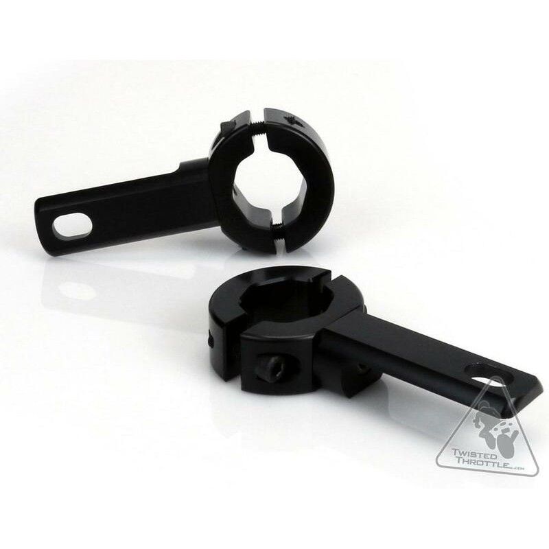 Soporte al chasis/defensas para luces Denali Ø21-29mm Color negro - motoscamaralweb.com