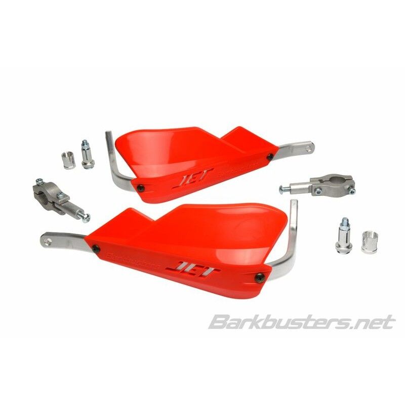 Kit de paramanos BARKBUSTERS JET cerrado Ø22 universal - Rojo - motoscamaralweb.com