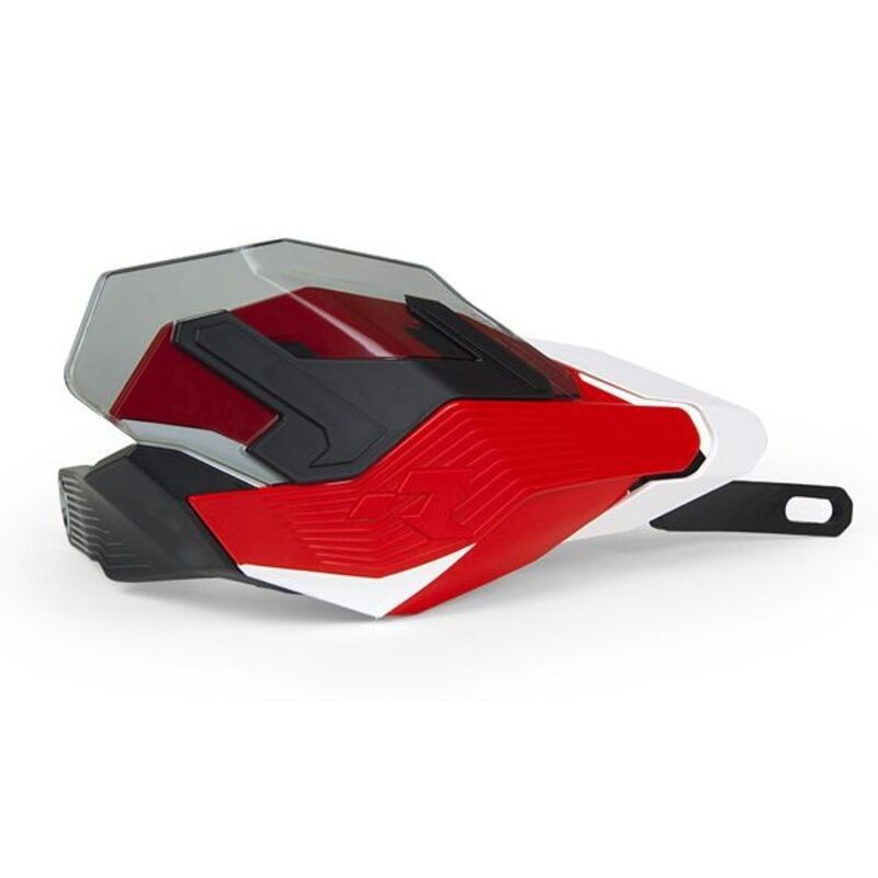RACETECH HP3 Adventure Handguards Red/White - motoscamaralweb.com