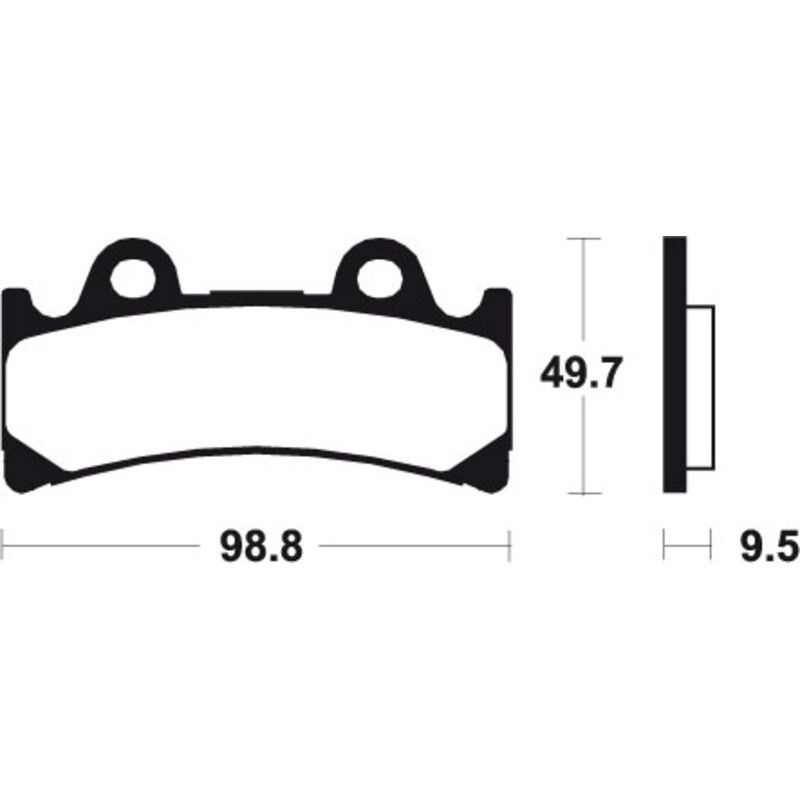 Pastillas de freno Tecnium MRR183 Sinterizadas competición - motoscamaralweb.com