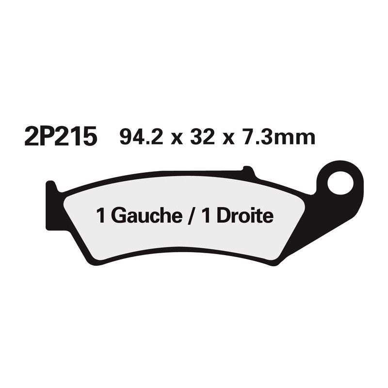 Juego pastillas de freno NISSIN 2P215GS Del. CR250 87-94 - motoscamaralweb.com