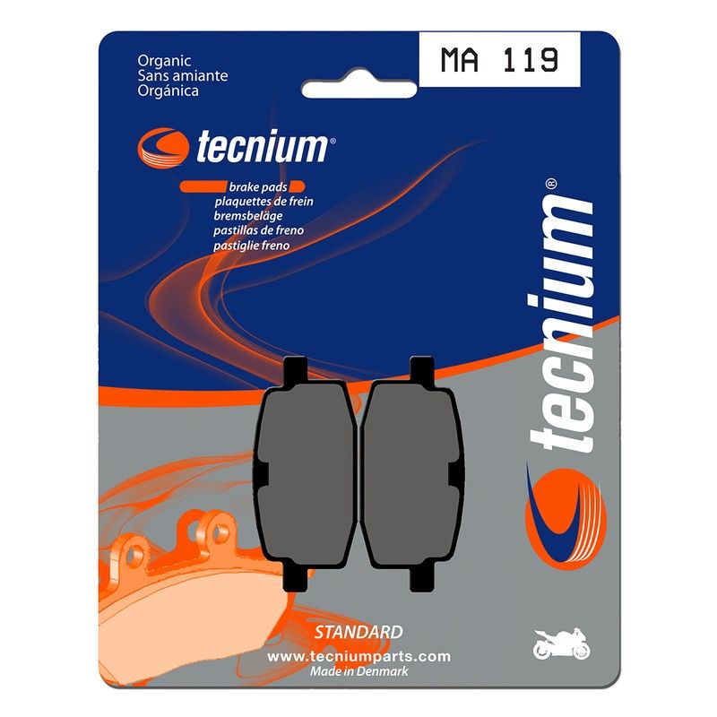 Pastillas de freno Tecnium MA119 Orgánicas - motoscamaralweb.com