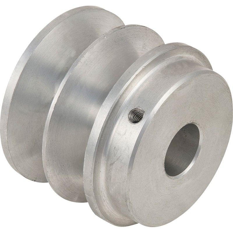 POLEA ALUMNINIO DOBLE CANAL INT. 20MM EXT.70MM CANAL 17MM- motoscamara