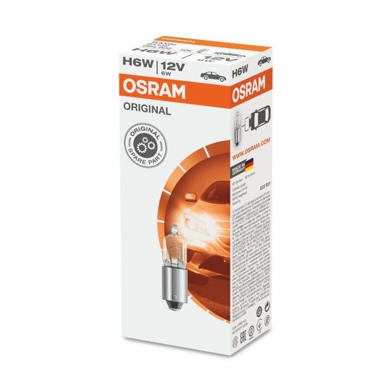 Lámpara OSRAM 64132 - H6W 12V 6W - 10 uds - motoscamaralweb.com