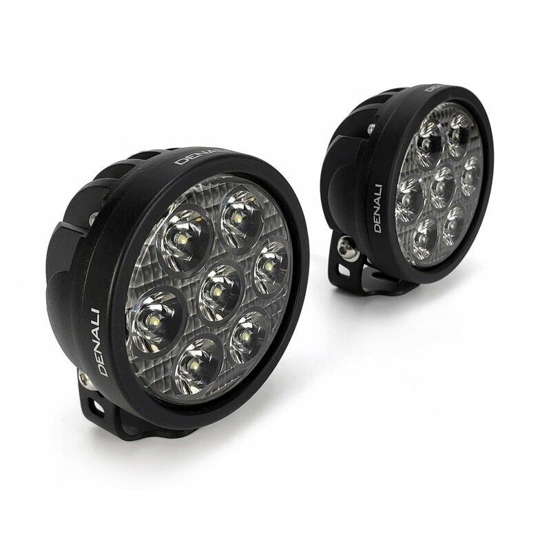 Kit de faro auxiliar LED DENALI D7 con cableado y controlador DialDim™ - motoscamaralweb.com