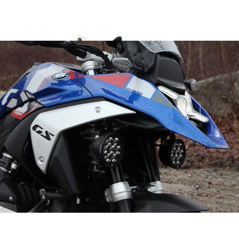 Kit de faro auxiliar LED DENALI D7 LED 10W con controlador CANsmart™ GEN II y soporte - motoscamaralweb.com