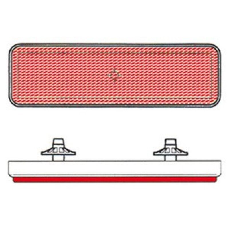 Catadióptrico rectangular trasero V PARTS - motoscamaralweb.com