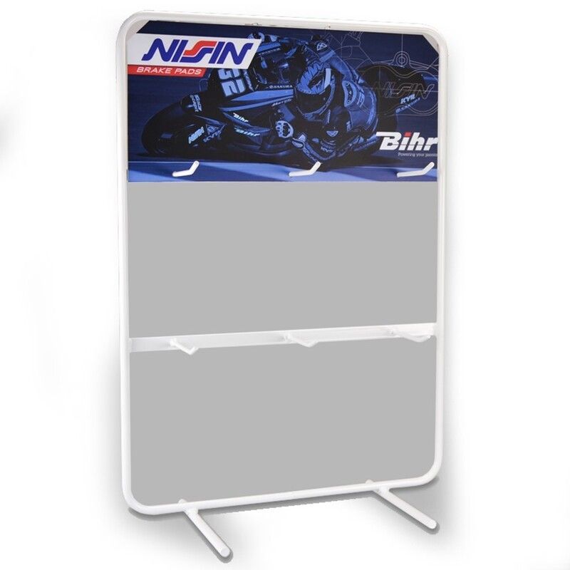 Expositor mostrador pastillas Nissin 700x500mm (6 ganchos) - motoscamaralweb.com