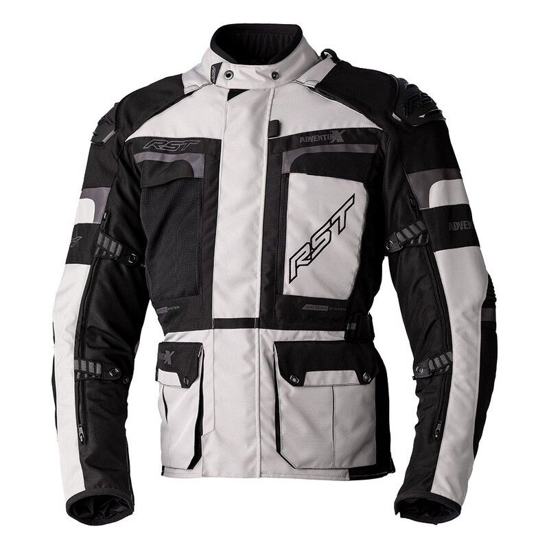 Chaqueta Textil (Hombre) RST ADVENTURE-X AIRBAG CE Plata. Talla EU50/S - motoscamaralweb.com