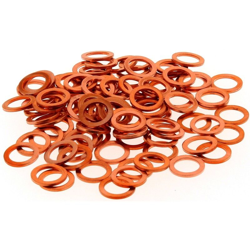 Arandela cobre 8X12X1.0 Bolsa de 100 piezas R080120BC/100 - motoscamaralweb.com