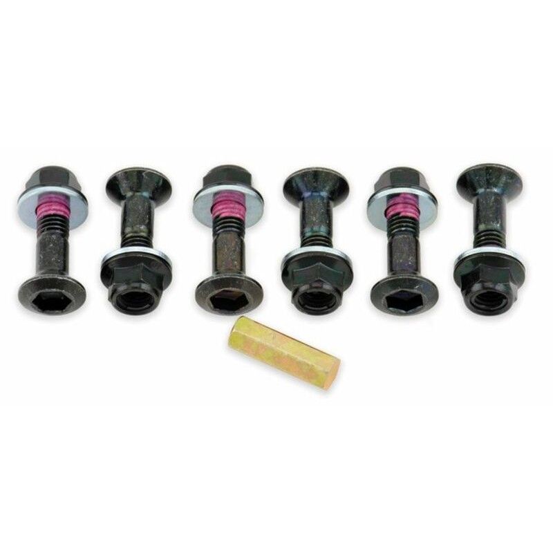 Pack de 6 Tornillos de corona Bolt Negro - cabeza Hexagonal - motoscamaralweb.com
