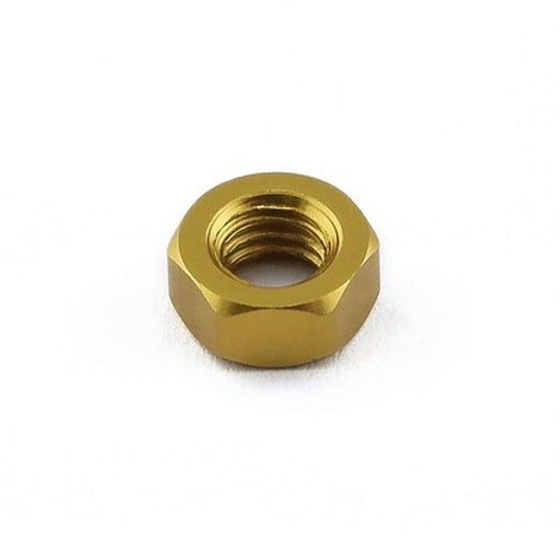 Tuerca plana de Aluminio Pro-Bolt M5 LFN5G Oro - motoscamaralweb.com