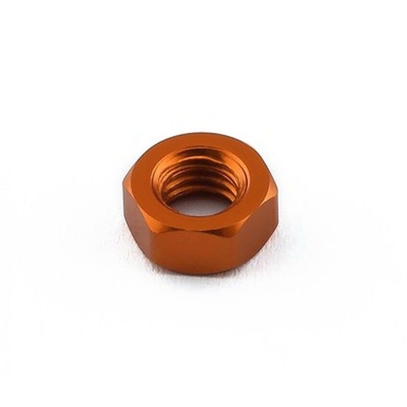Tuerca plana de Aluminio Pro-Bolt M5 LFN5O Naranja - motoscamaralweb.com